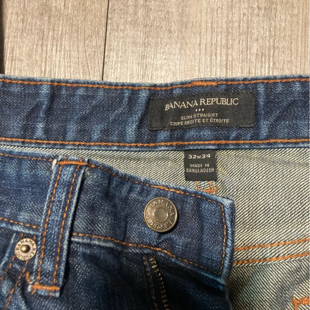 Banana Republic Slim Straight Denim Jeans - Picture 7 of 12